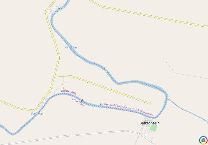 Map location of Balkfontein